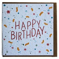 Growing Paper Greeting Card Happy Birthday